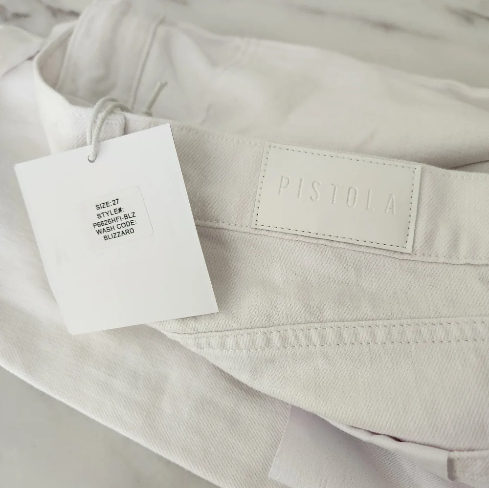 PISTOLA Presley High Rise‎ Relaxed Roller Jeans Anthropologie NWT - Picture 11 of 11